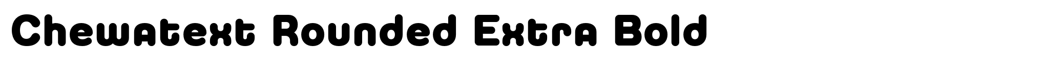 Chewatext Rounded Extra Bold image